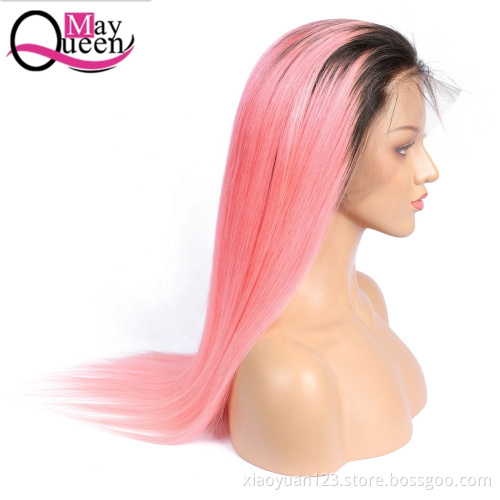 May queen Straight Hair 613 Blonde  Brazilian Raw Hair HD Transparent Frontal Wig Human Hair Wigs Lace Front for Black Women